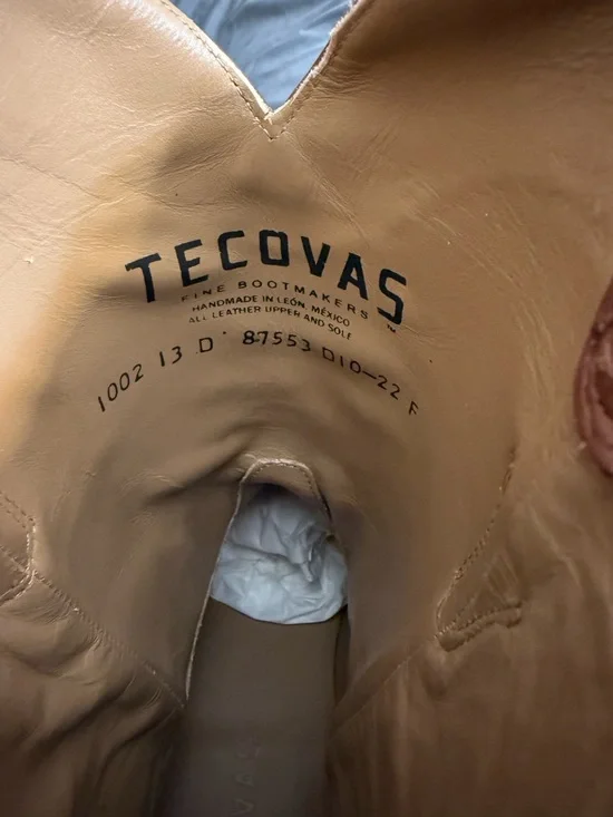 TECOVAS Dark Brown The Earl Roper Boots Sz(13) - Picture 8 of 8